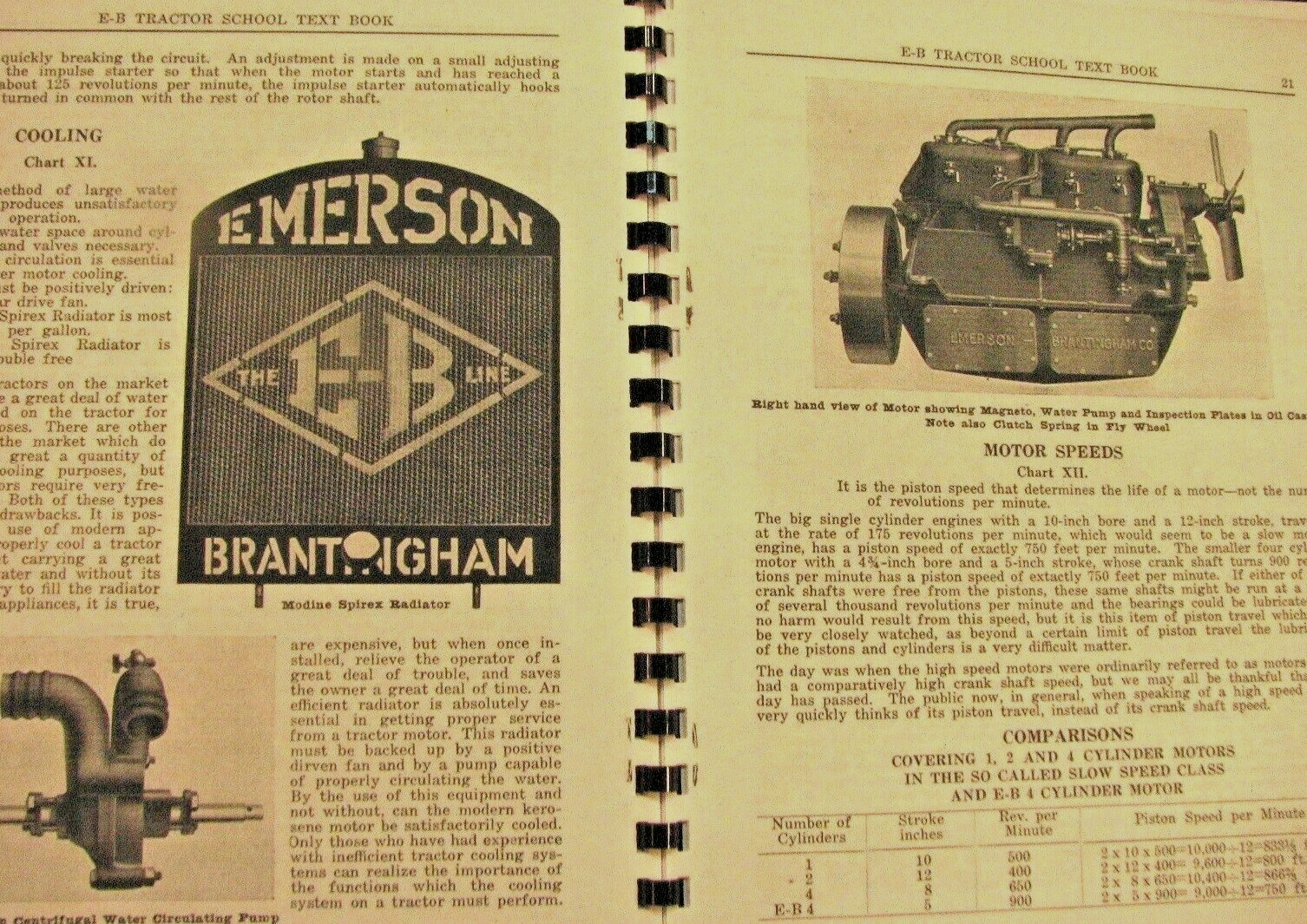 1917-1918 Emerson-Brantingham Imp.Co, The E-B Tractor School Text Book Illustrat