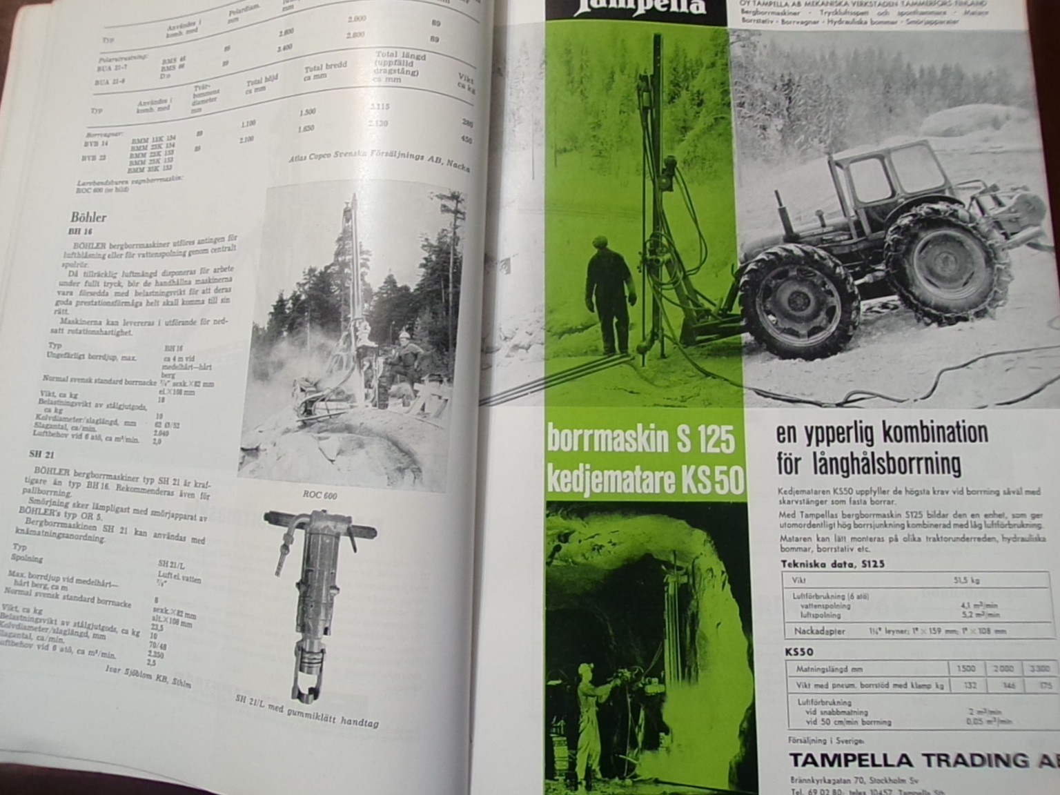 Contracted Machines Catalog, 1966, from Stockholm Sweden, in Swedish