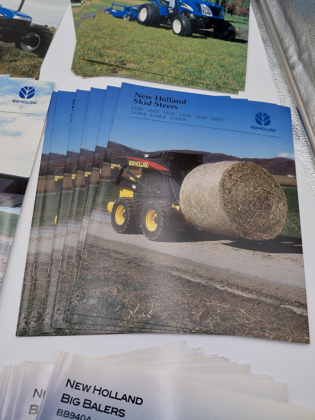 Lot Of 50 + Vtg Early 2000s New Holland Tractor/Skidloader & Implement Brochures