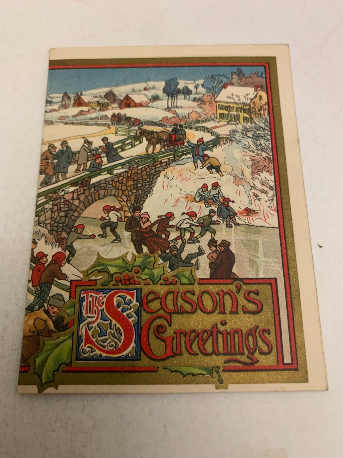 1911 Farm Journal Happy Christmas Advertising Greeting Card