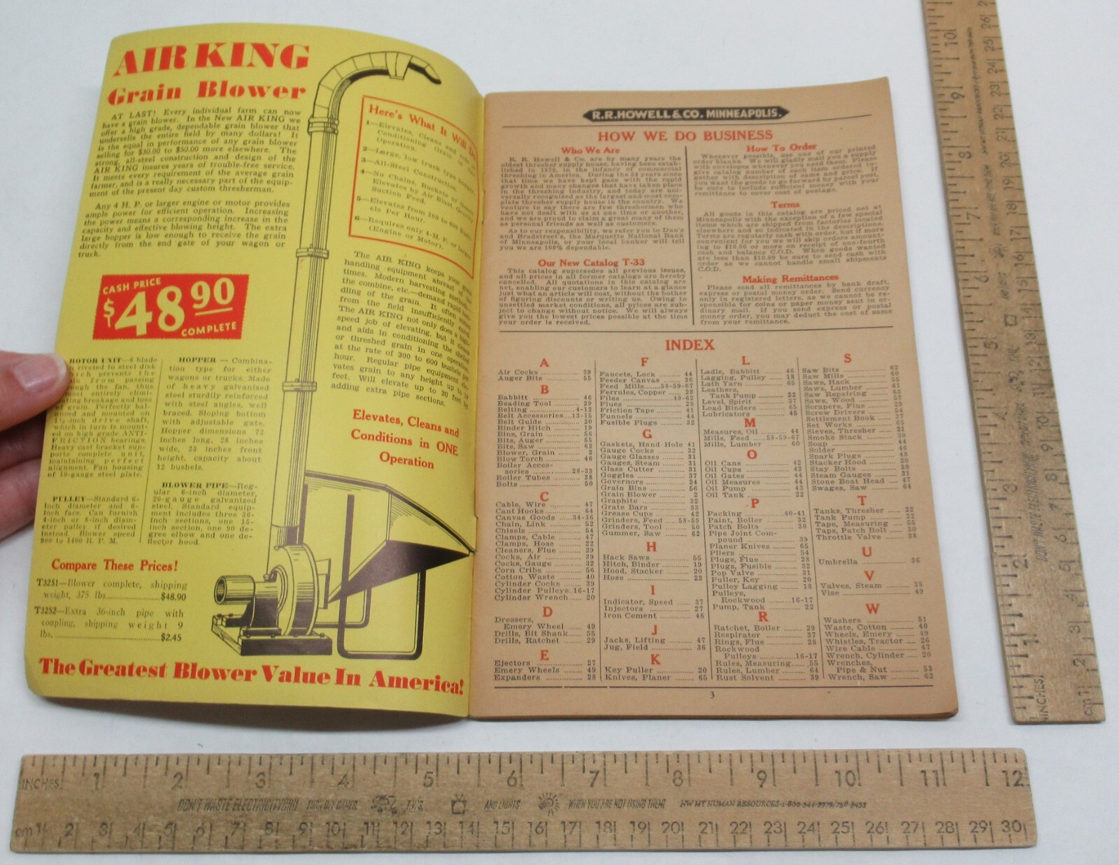 THRESHER & POWER FARMING SUPPLIES – SAW MILL ACCESSORIES – CATALOG T-33 -#3468