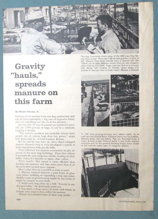 Original 1966 Farmer Article features Guy Josserand Sr & Jr, Ford County Kansas