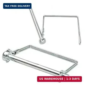 10 PCS Square Pto Pin Shaft Locking Pin 1/4 pin Hitch pin Wire Lock Pin Safety C