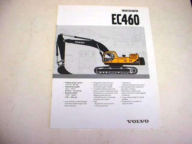 Volvo EC460 Excavator Brochure