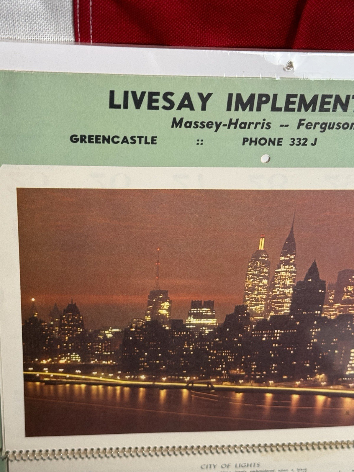 Vintage Lot Rare Massey Harris Vintage Farm Calendars- 1953 1955 1956- On Boards