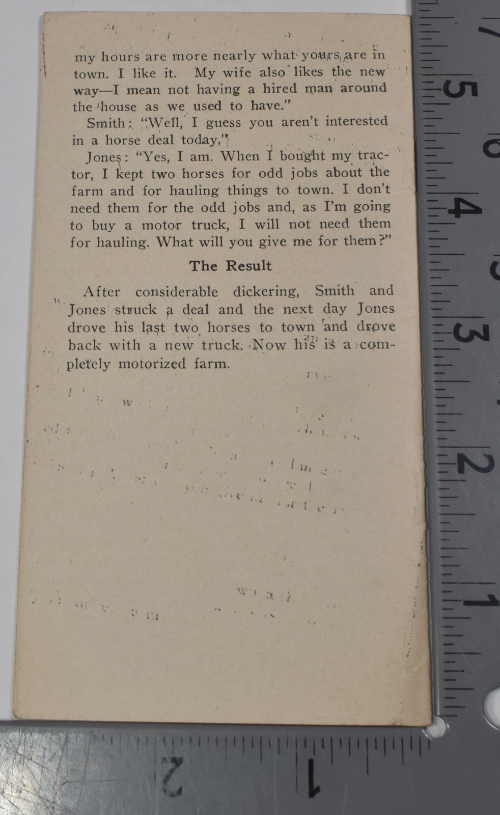 1932 Vintage Try to Sell Em Horses After They&rsquo;ve Used a Farm Tractor Brochure