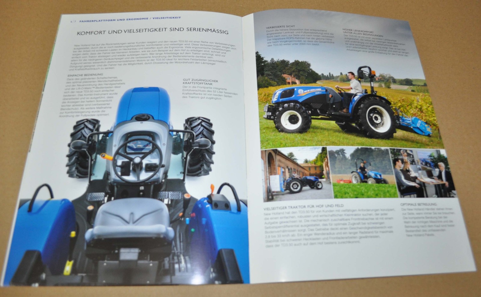 2015 New Holland TD3.50 Tractor Brochure Prospekt DE