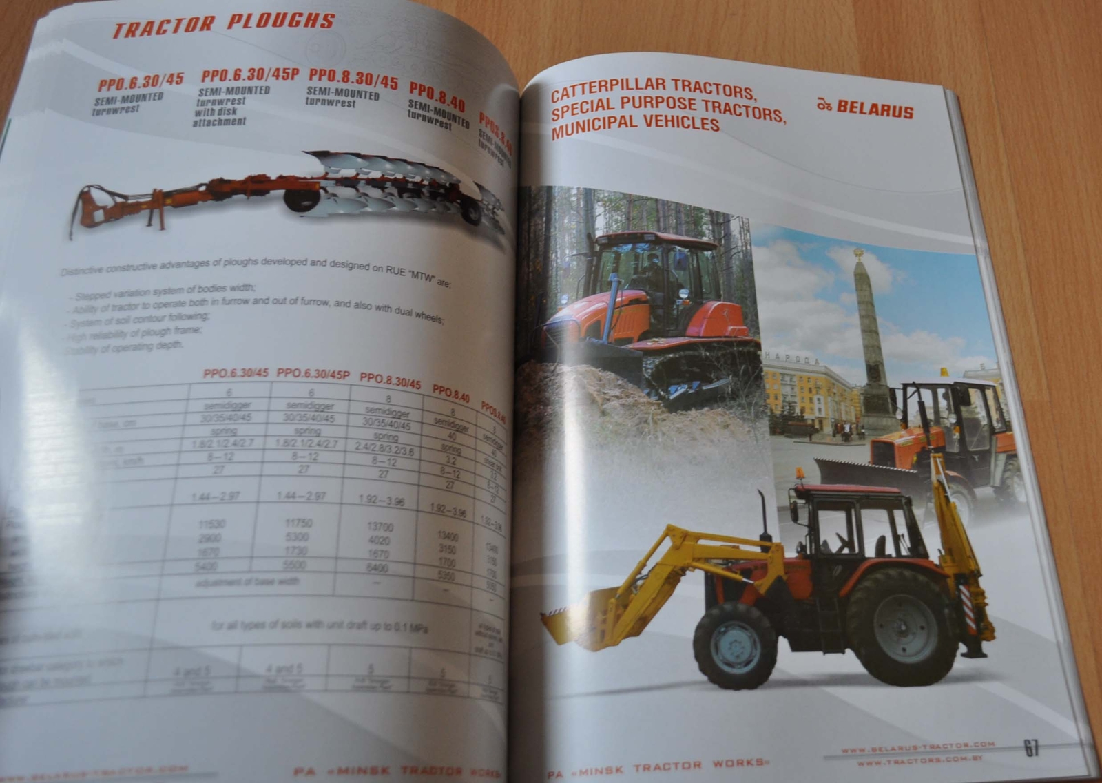 2011 MTZ Belarus Tractor Model Range Agricultural Machinery Brochure Prospekt EN