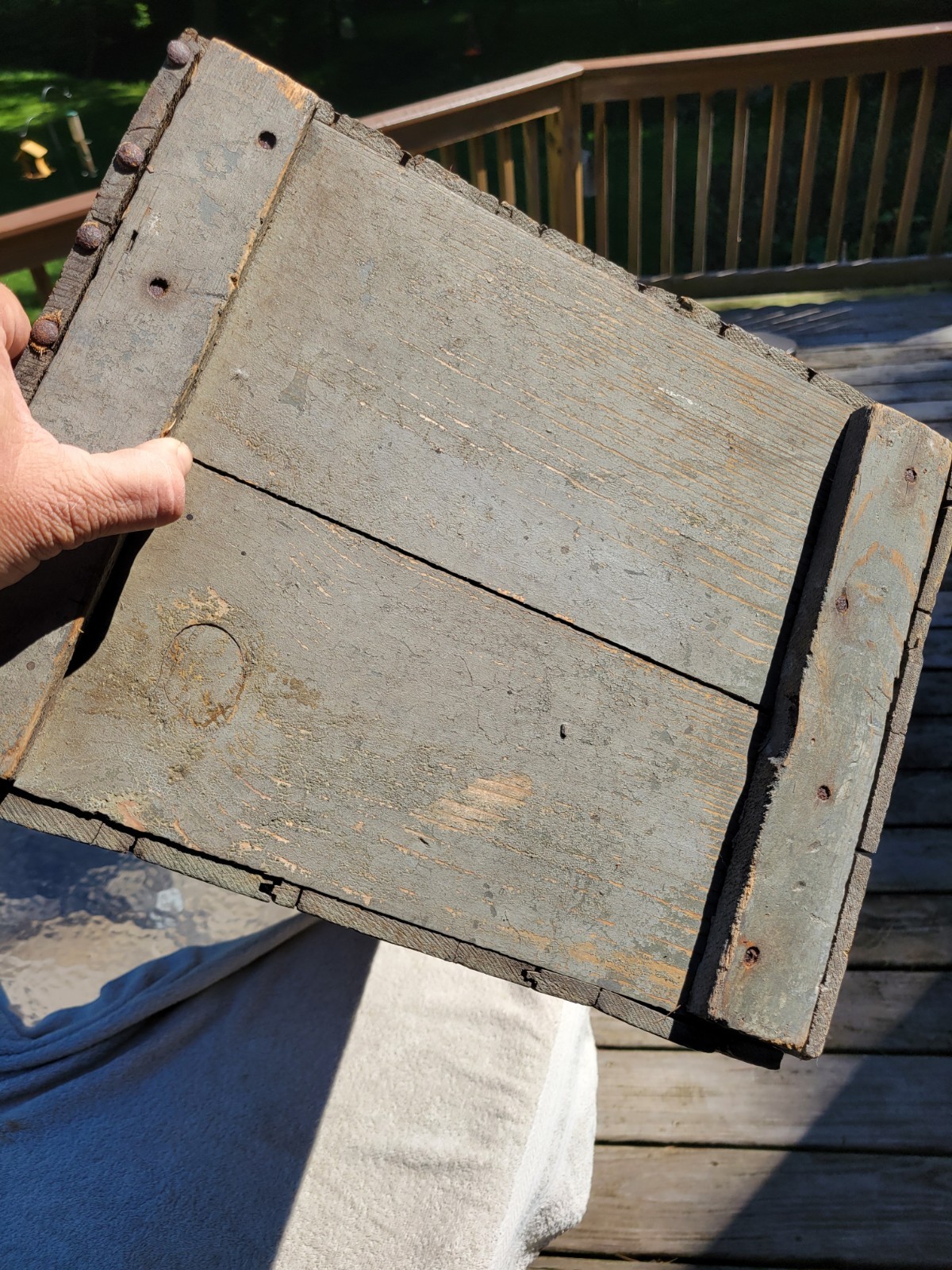 Vintage Ashland Ohio Dr Hess And Clark Poultry Pan-A-Min Wood Shipping Crate