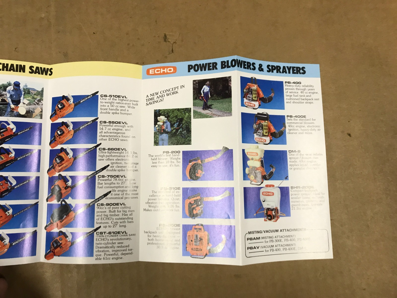 Vintage Echo Quality Outdoor Power Equipment Brochure