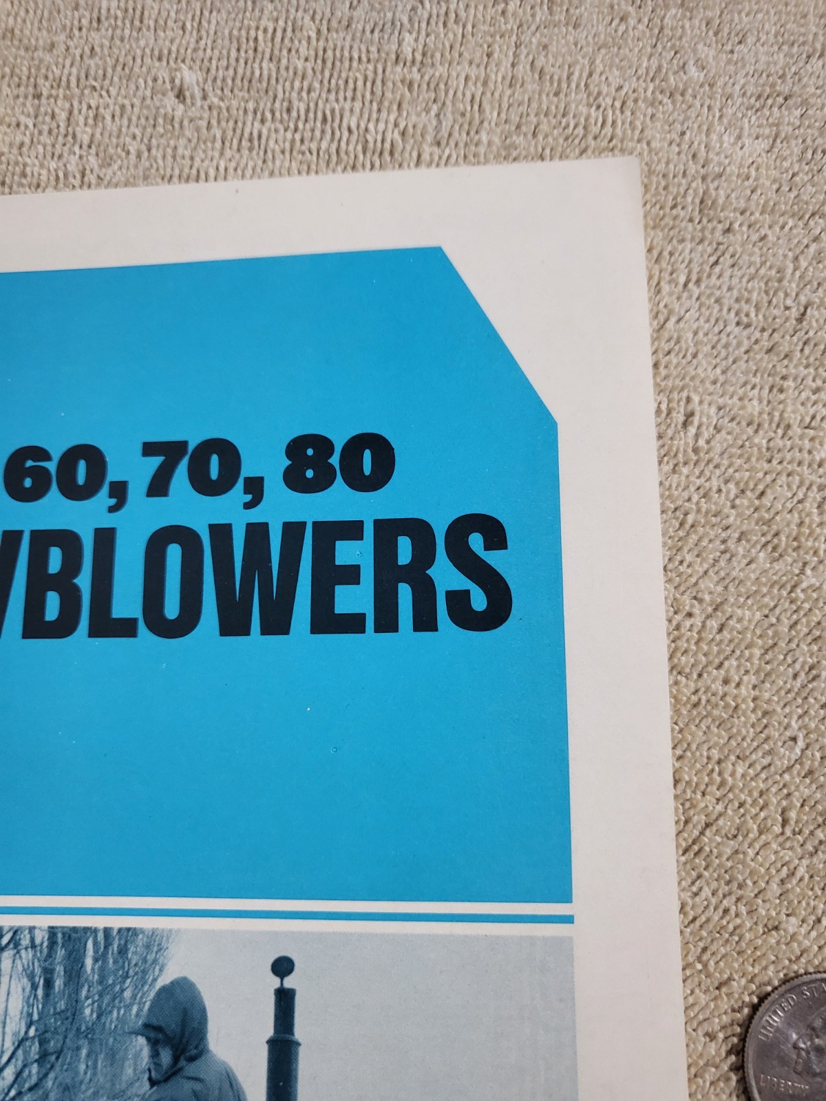Original ARPS Series 60 70 80 Snowblowers Sales BROCHURE Tractor Rear Mount PTO