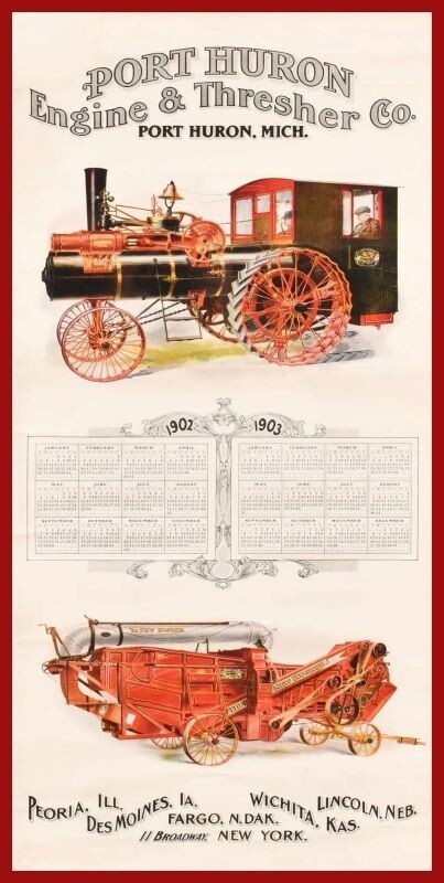Port Huron Engine & Thresher Company NEW Sign 12 x 24&Prime; USA STEEL