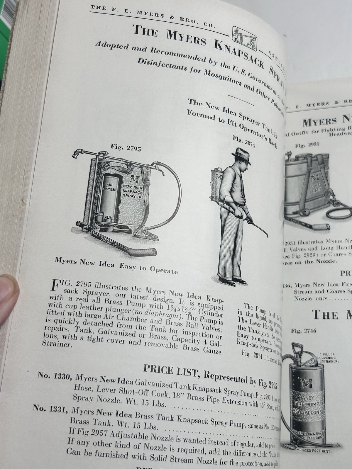 FE Myers Bro Catalog Pumps Water Systems 1938 Ashland Ohio