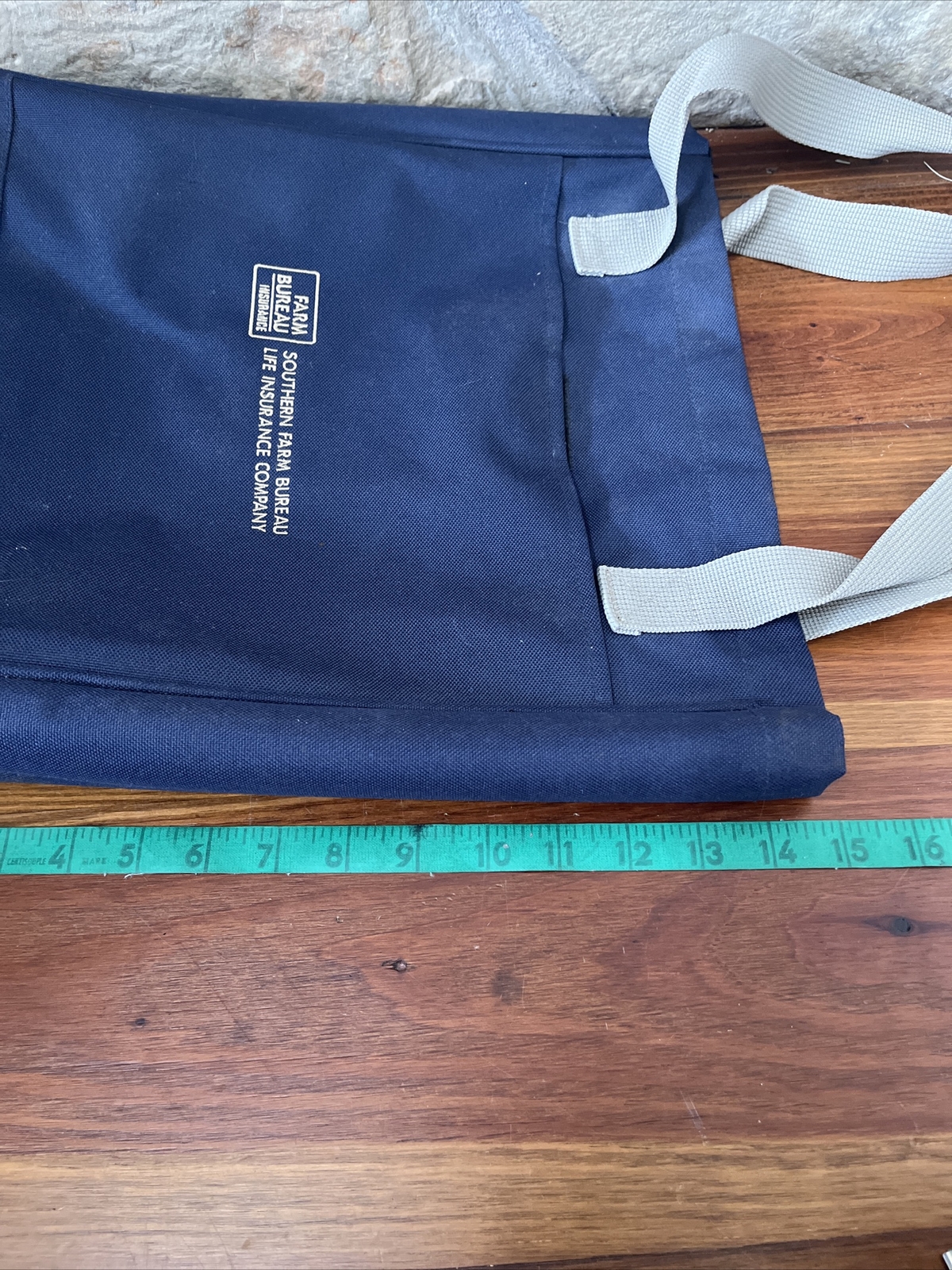 Southern Farm Bureau Life Insurance Company Canvas Tote Navy 15×11 1/2×3