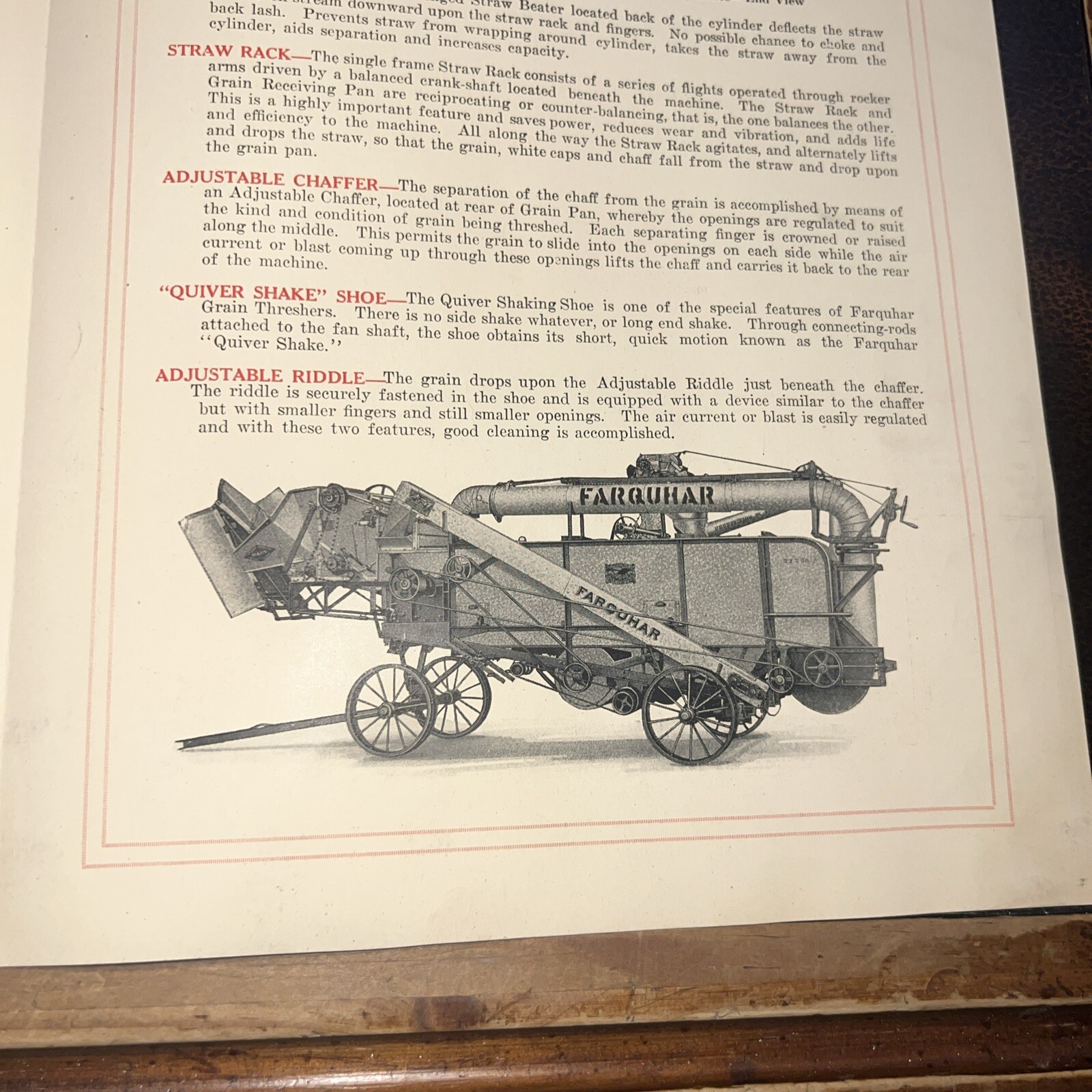 Rare Farquhar Machinery Brochure York, PA Threshers Farm Equipment