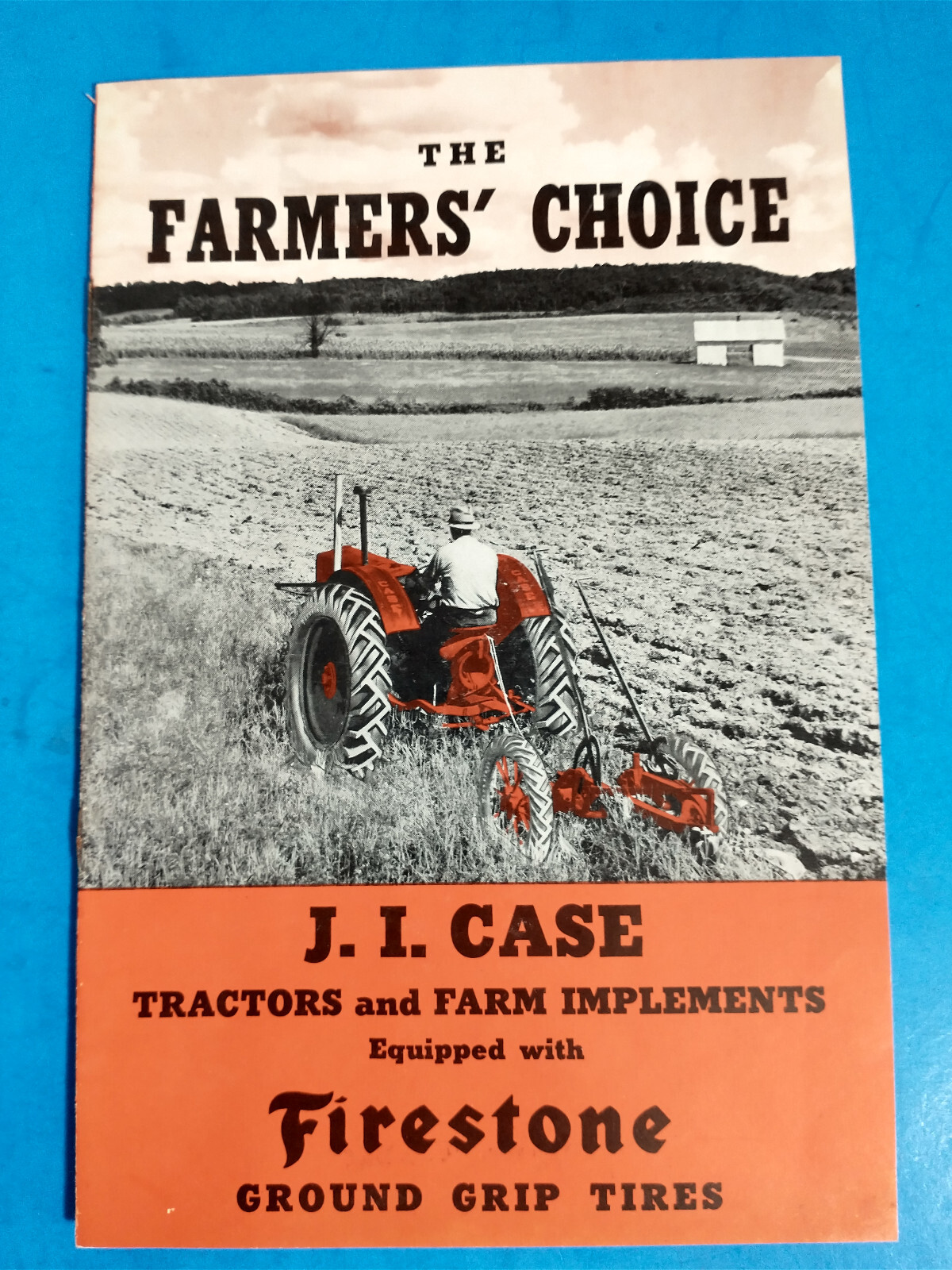 CASE FIRESTONE TIRE TRACTOR BROCHURE ORIGINAL 8 PAGE FARM
