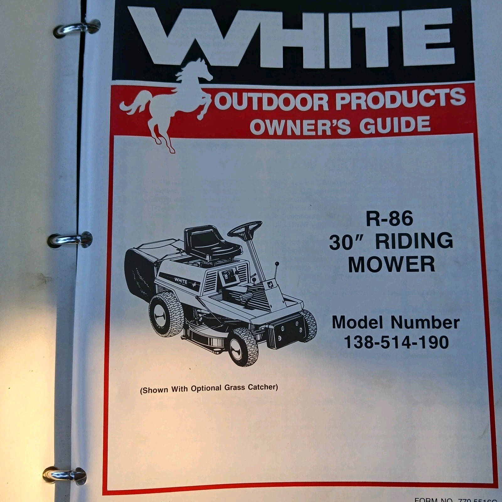 1988 White Outdoor Power Products Parts Catalog Mowers, Edger
