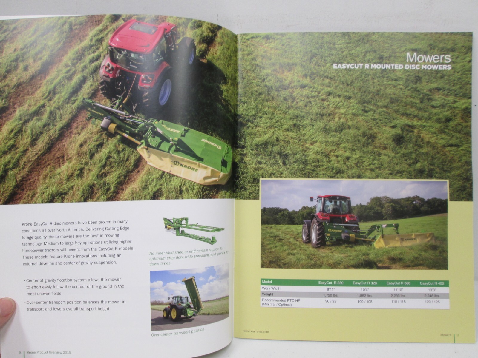 Krone 2019 Product Overview Sales Brochure Booklet Agriculture Tractors Mowers
