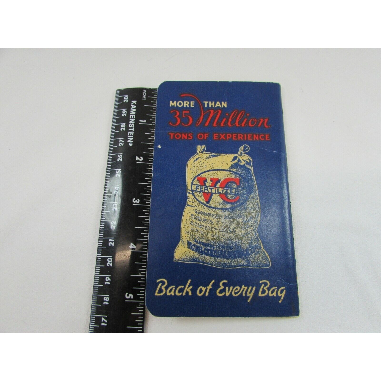 VINTAGE 1940&rsquo;s VC FERTILIZERS NOTEBOOK VIRGINIA CAROLINA CHEMICAL Co 32453