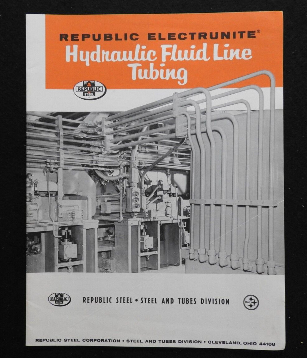 1961-67 Republic Steel Electrunite Steel Tubing Engineering Catalogs Sign Letter