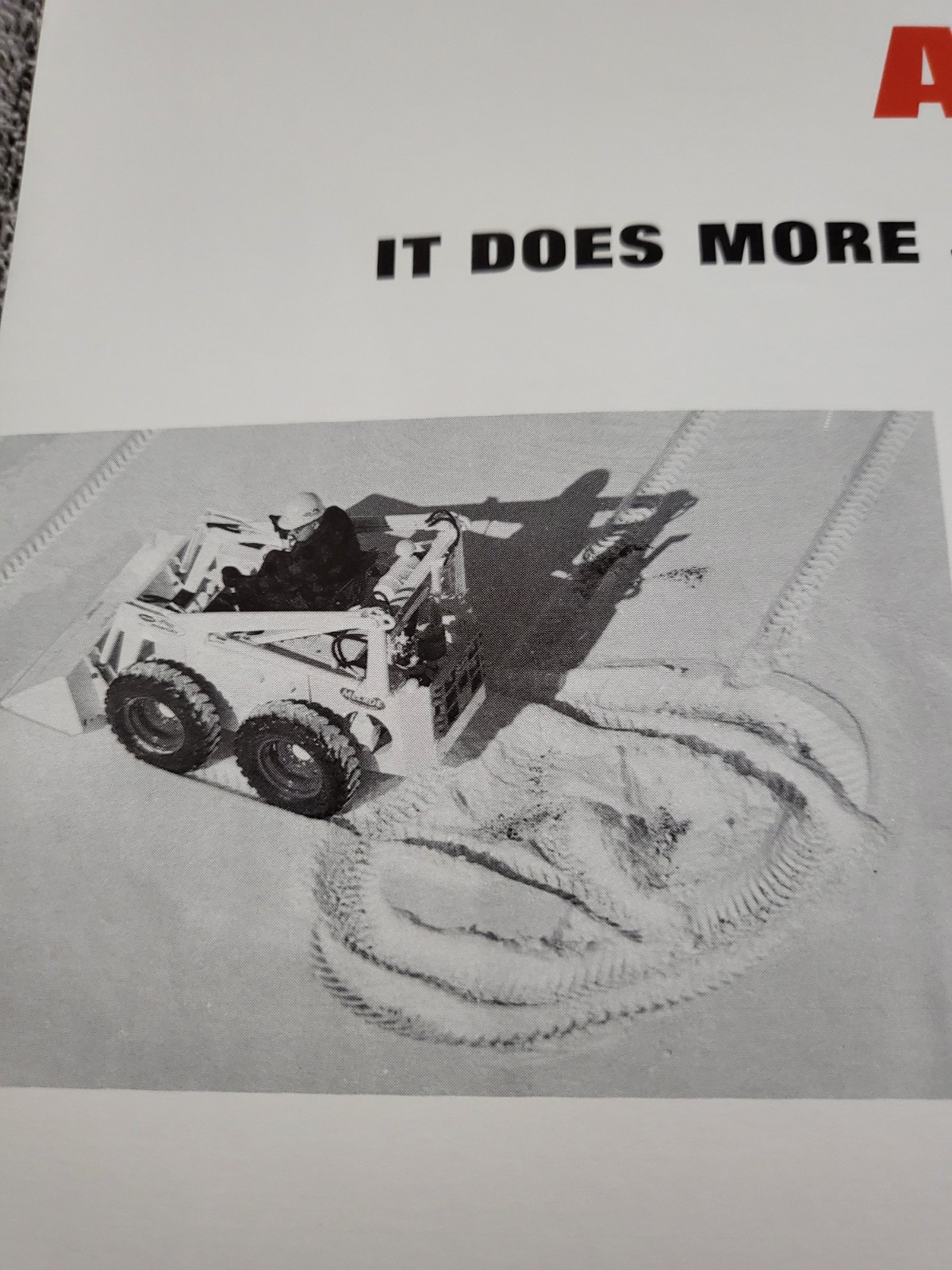 Vintage 1966 BROCHURE Melroe Bobcat M 500 Skid Steer Loader Kohler K662 Engine