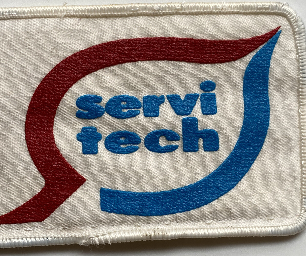 Servi Tech Agricultural Crop Laboratory Red Blue Logo Embroidered Patch Badge