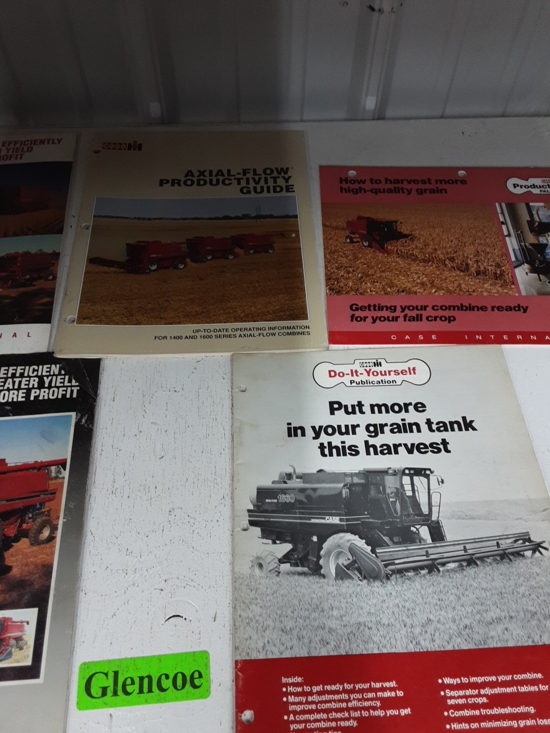 Original Case IH Productivity Tips Flyers For Harvesting Efficiency