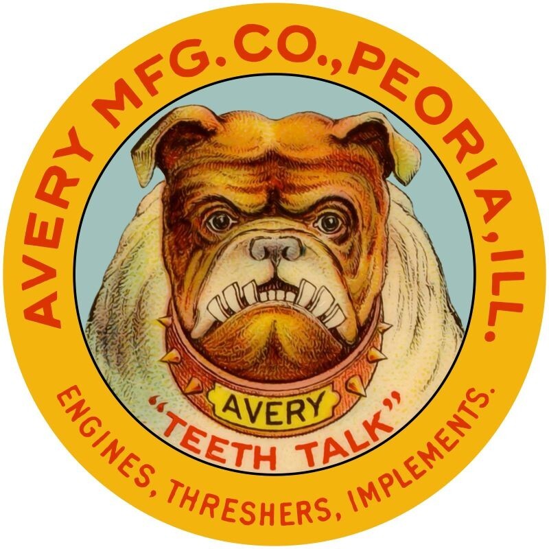 Avery Farm Machinery « Teeth Talk » NEW Sign 28&Prime; Dia. Round AMERICAN STEEL