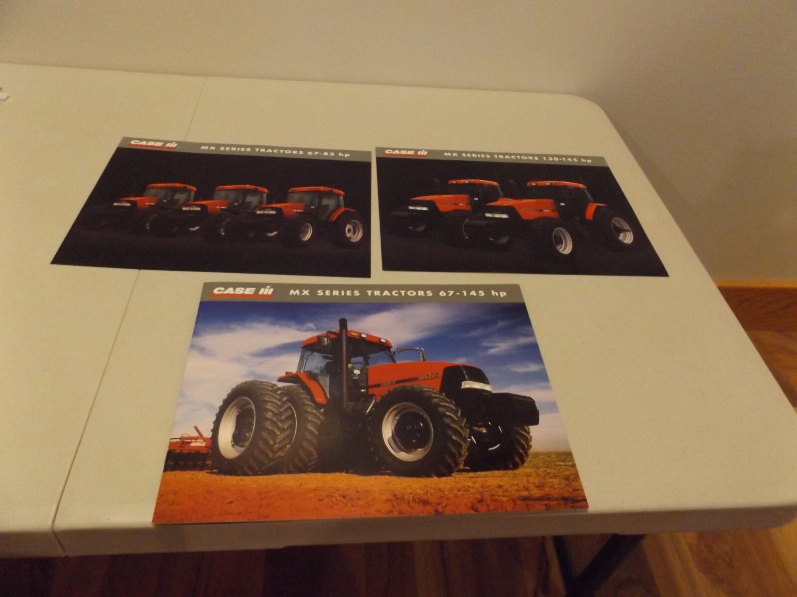 3-pc. CASE-IH MX SERIES TRACTORS , LIT # AE-264018, AE-265018, AE 293068