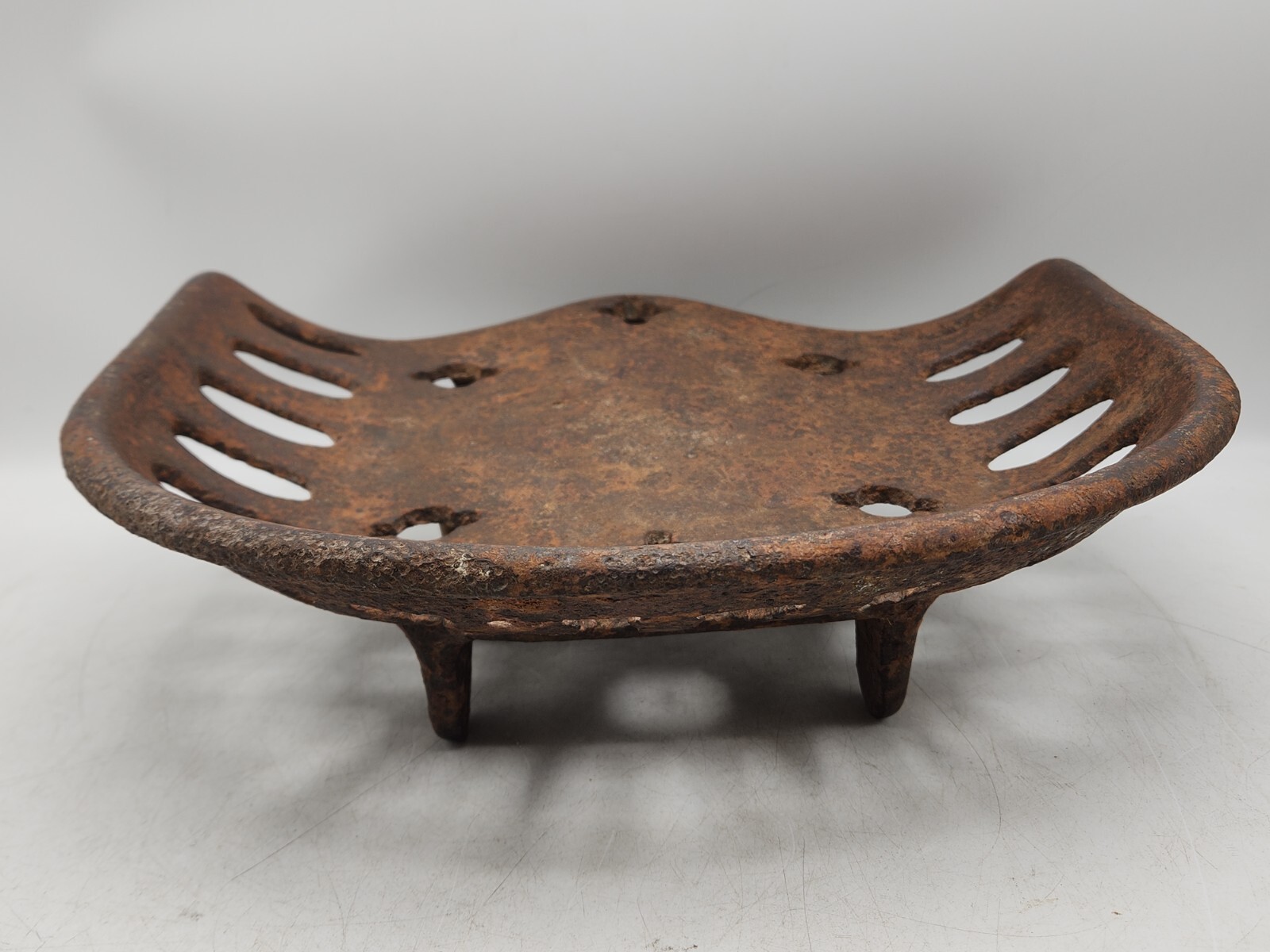 Vintage/Antique Dains Tractor Plow Implement Farm Equipment Seat Cast Iron Metal