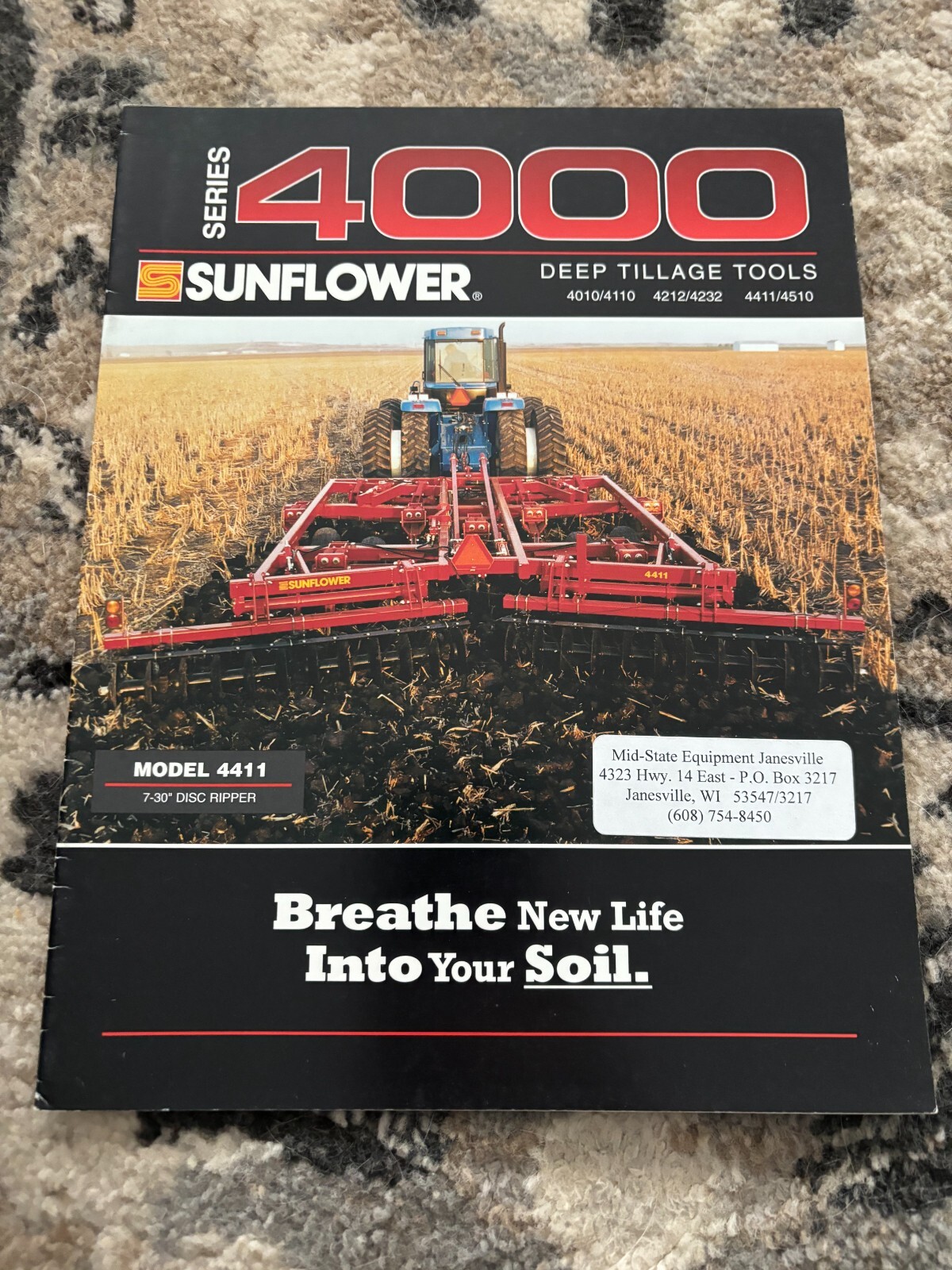 Sunflower 4000 Series Deep Tillage Tools Brochure FCCA25