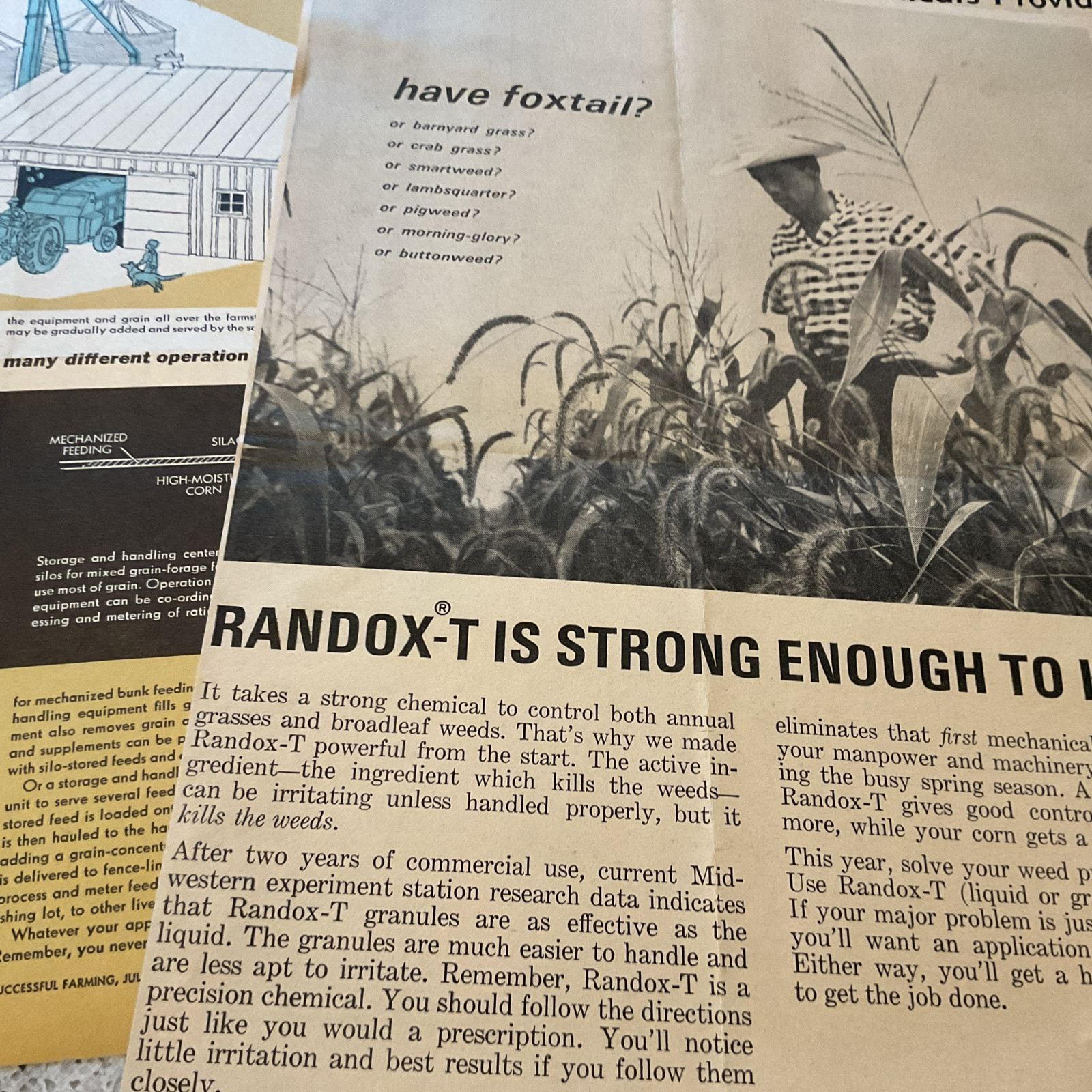 ~50 Farm Related Print Ads 1940-1960 Sprayers Buildings Equipment Fence More
