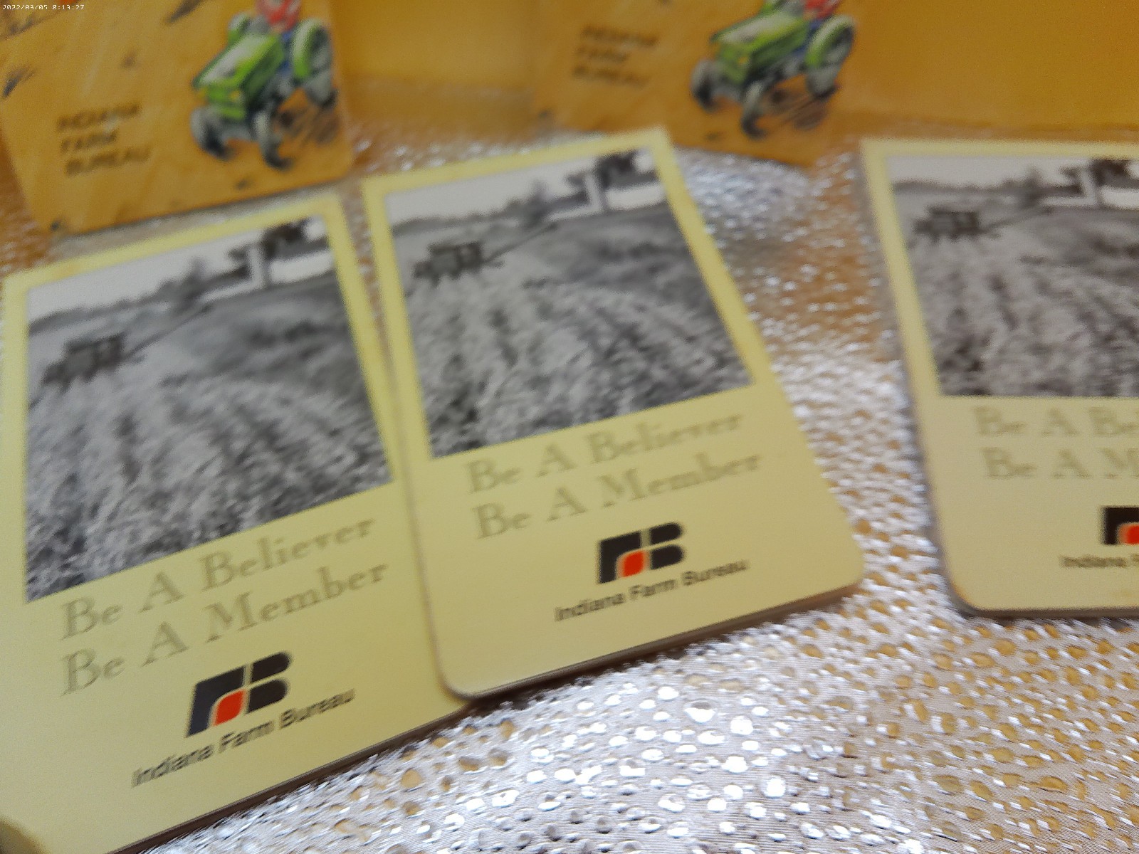 Indiana Farm bureau note pads unused vintage pen set 1995 2002 calendars