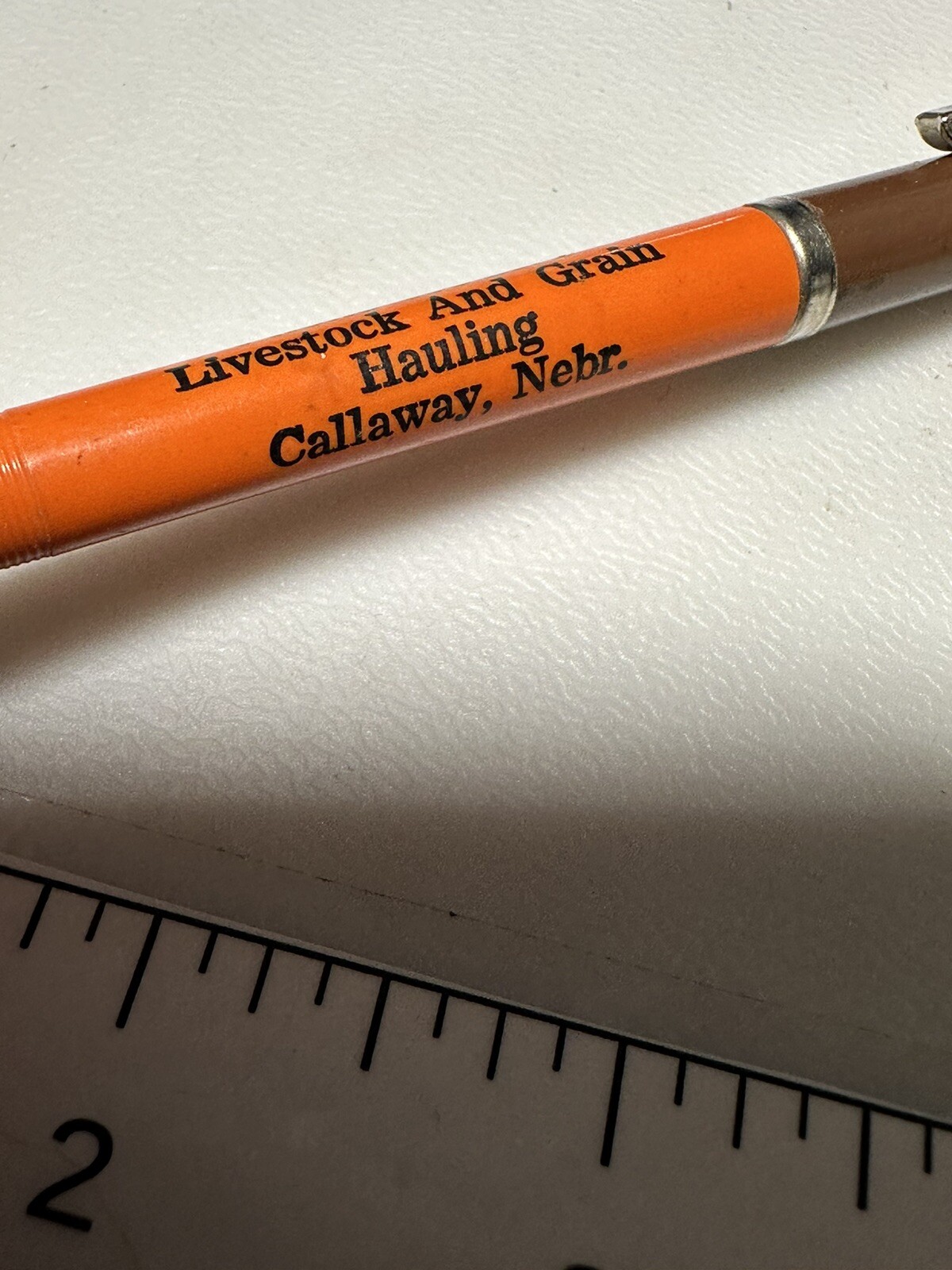 Vintage Callaway Nebraska Lange Trucking Livestock Grain Farming Ag Hauling Pen