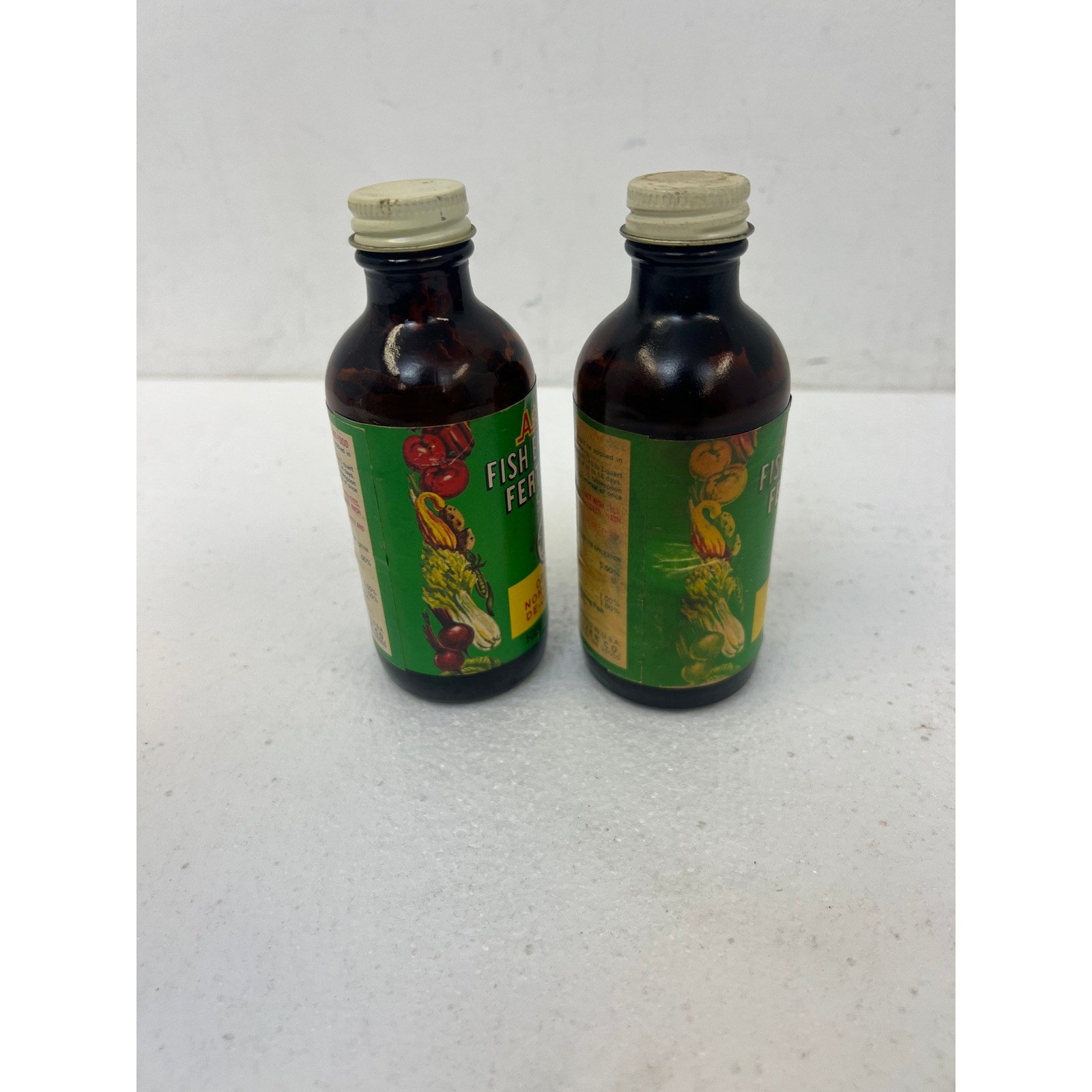 Vintage Atlas Fish Emulsion Fertilizer Bottles & Tablets Pet Supply Aquarium Lot