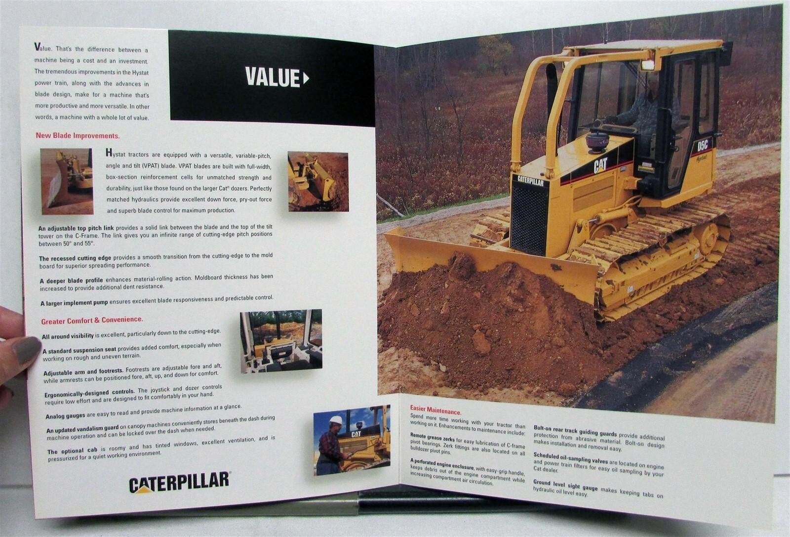 1990s Caterpillar C Series III Hystat Track Type Tractors Construction Brochure