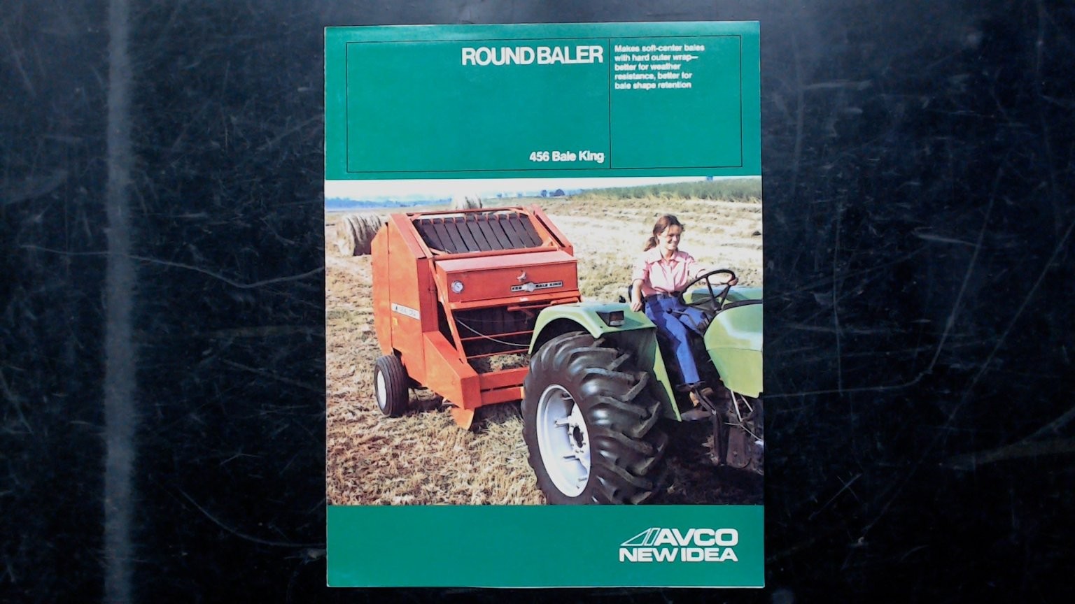 AVCO New Idea Round Baler 456 Bale King Vintage Agriculture Brochure