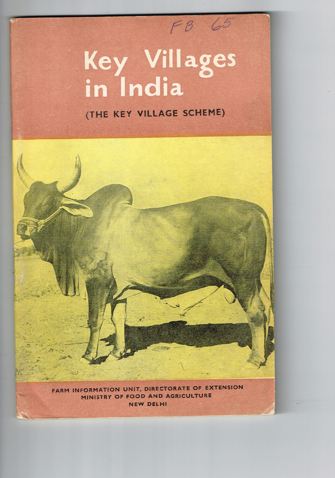 Vintage 1960s Farm Brochure India New Delhi Key Villages in India