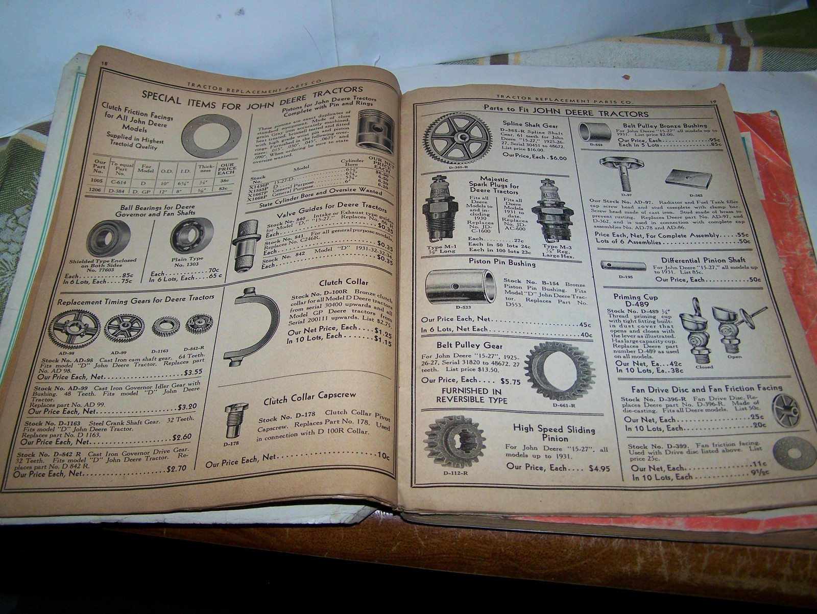 1935 Tractor Replacement Parts 1979 Surplus Catalogs Rumely Huber IHC Hart Parr