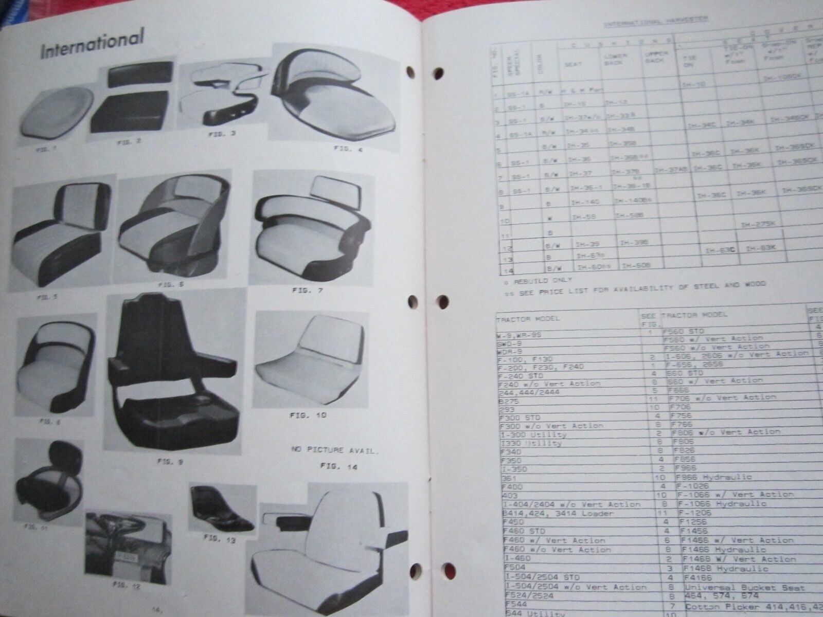 1970&rsquo;s SPEER CUSHION Co. HOLYOKE COLORADO TRACTOR SEAT CATALOG DEERE, AC,CASE,IH