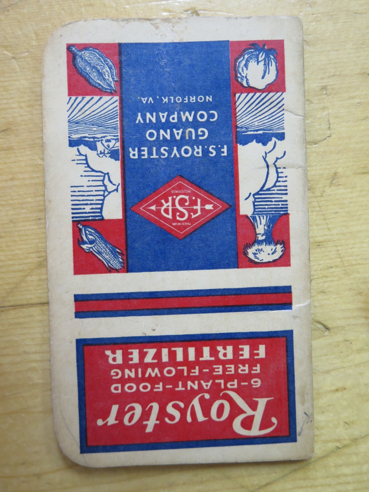 VINTAGE 1949 ROYSTER FERTILIZER NOTE PAD GUANO CO. TOLEDO OHIO INDIANAPOLIS IN.