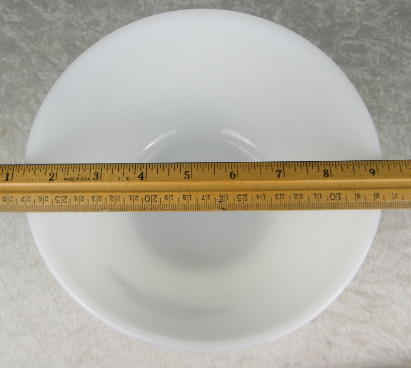 Federal Milk Glass Mixing Bowl Farmers Elevator Co. Turton S.D. South Dakota