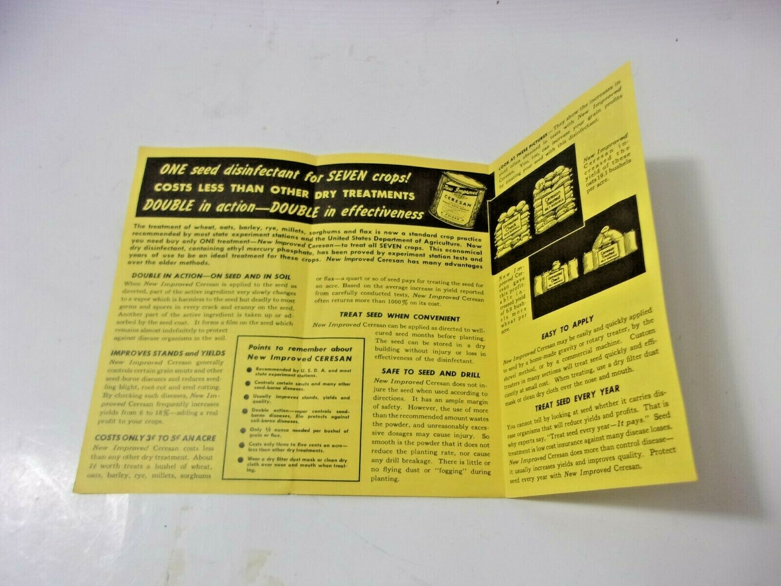DuBay Ceresan Farm Dairy Agriculture Vintage Pamphlet