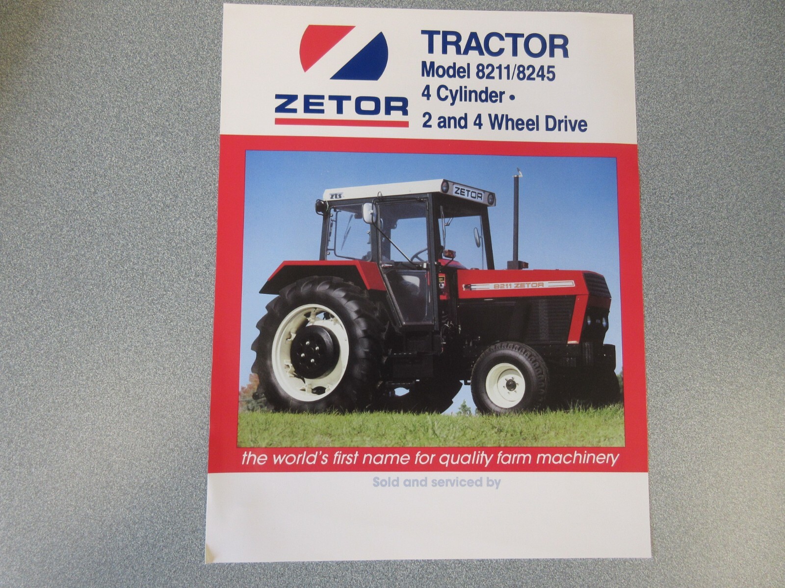 Zetor 8211 & 8245 Tractor Brochure 2 Page