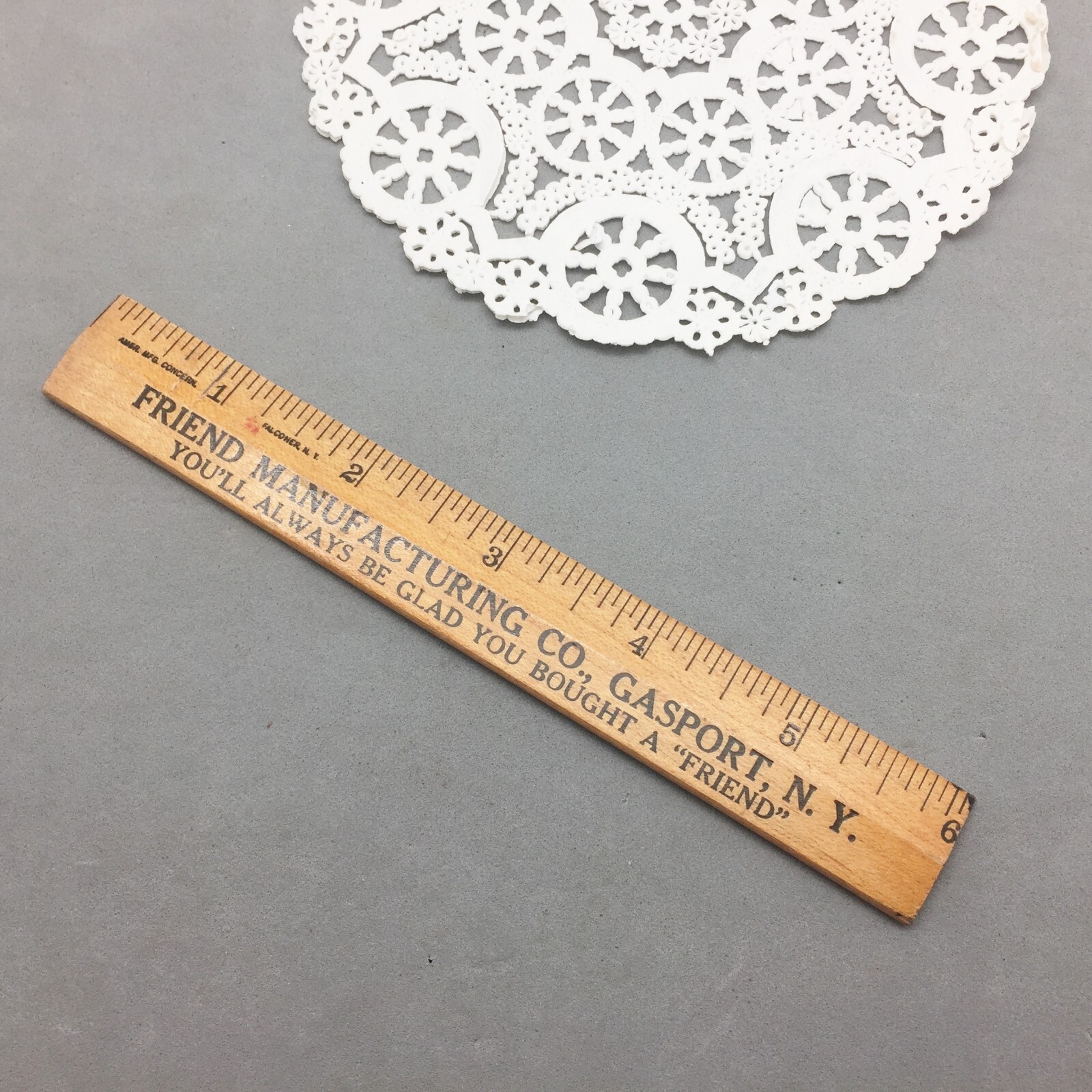 Friend Mfg Co Gasport New York Sprays Pumps Dusters Advertising Wood Rule 6&Prime;