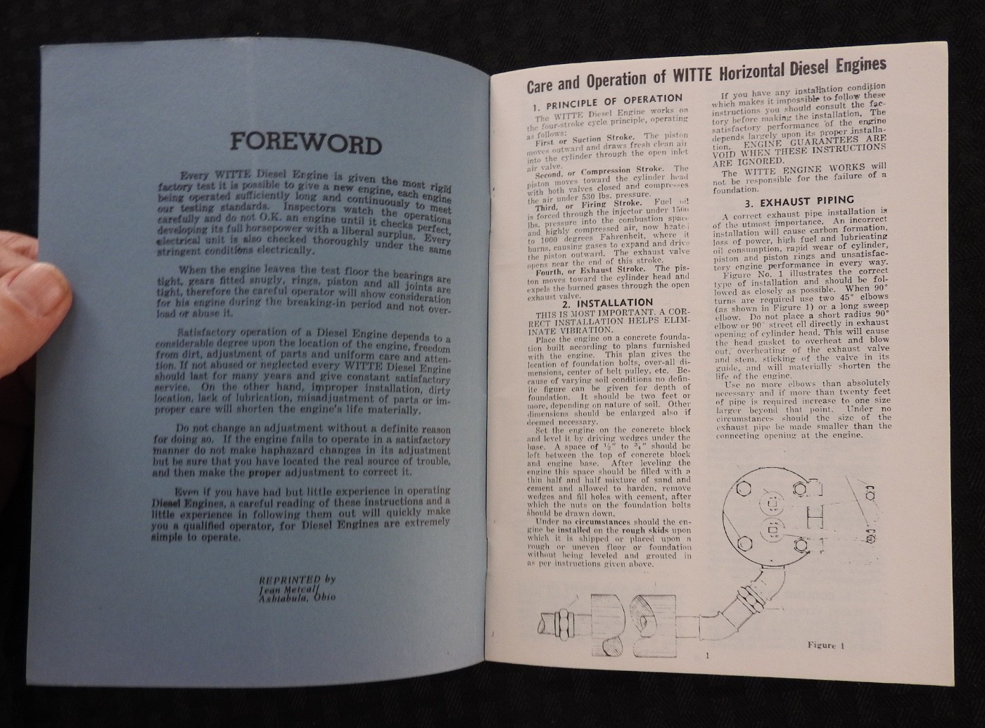 Witte Horizontal Diesel Engines Engine Motor Book Manual Jean Metcalf Ashtabula