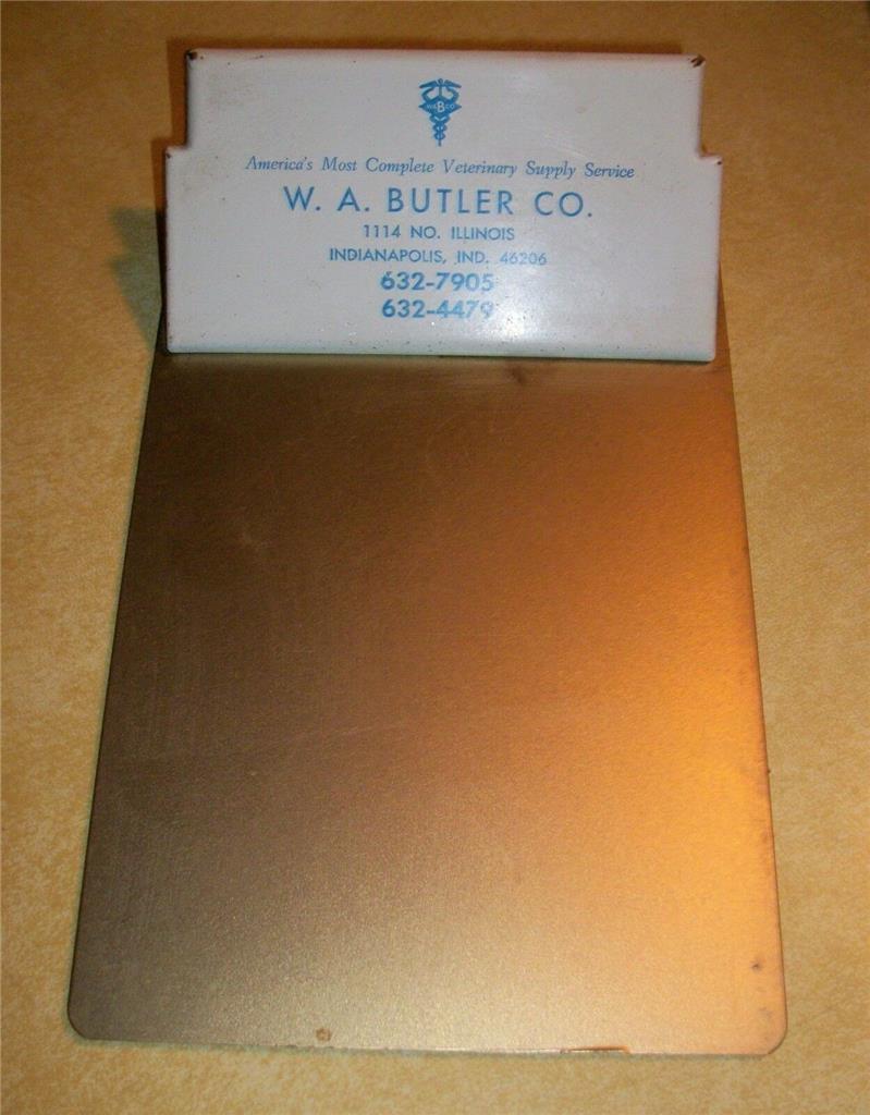 VTG VET SUPPLY BUTLER INDIANAPOLIS INDIANA + ARAB INK ARABIAN HORSE TRADING CARD