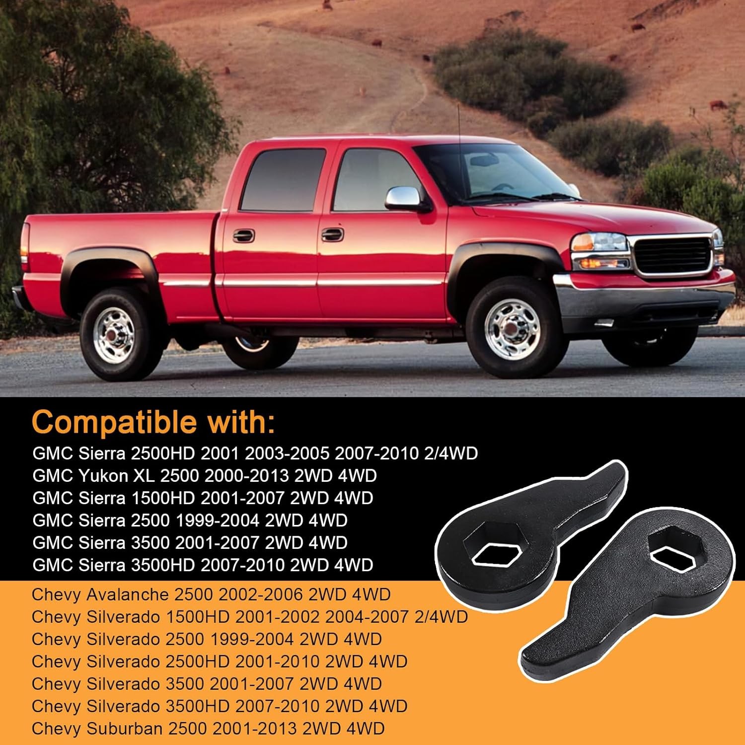 2001-2010 Chevy Silverado Torsion Bar Leveling Lift Kit
