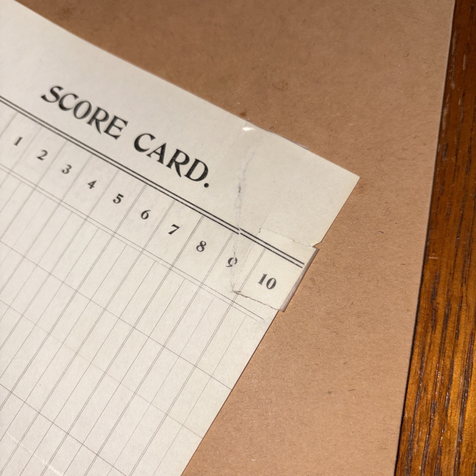 Antique 1910 University of Maine Oat Judging Score Card