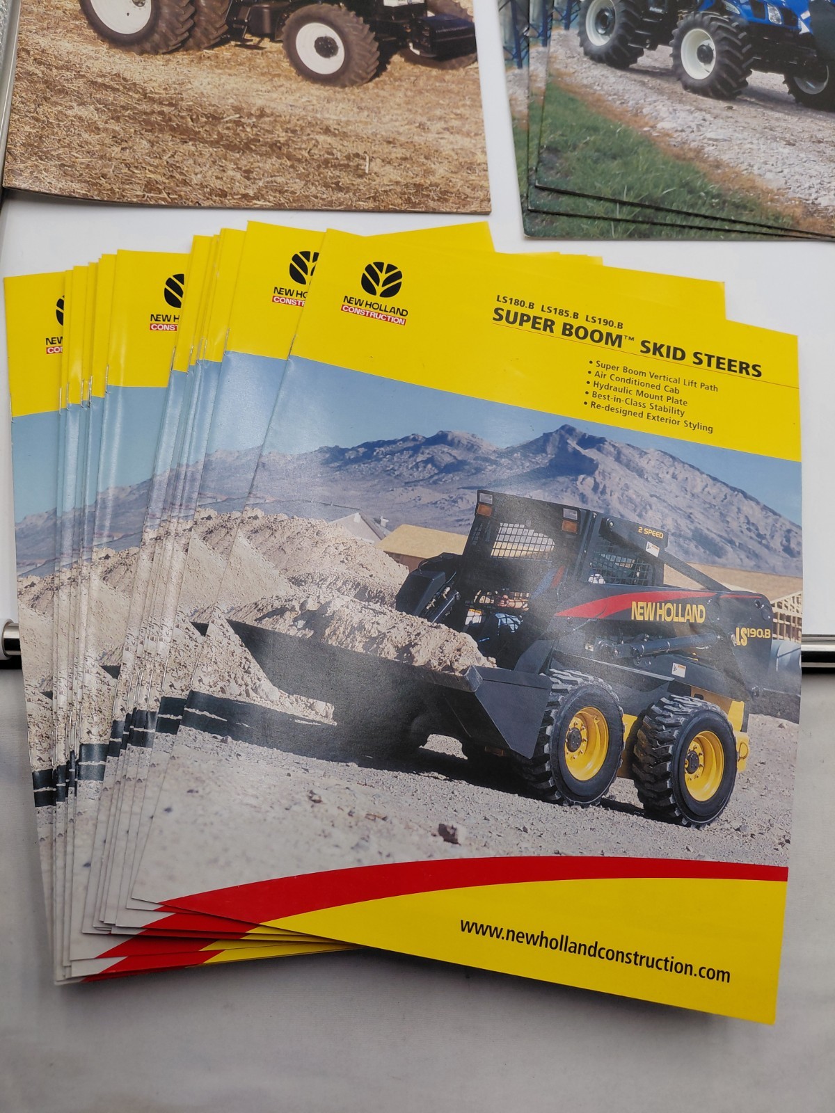 Lot Of 50 + Vtg Early 2000s New Holland Tractor/Skidloader & Implement Brochures